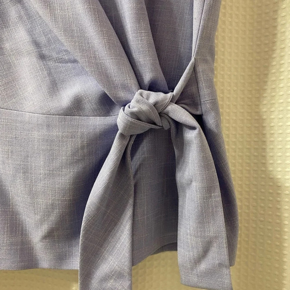 NWOT AT Side Tie Top in Cross Weave - Picture 6 of 8